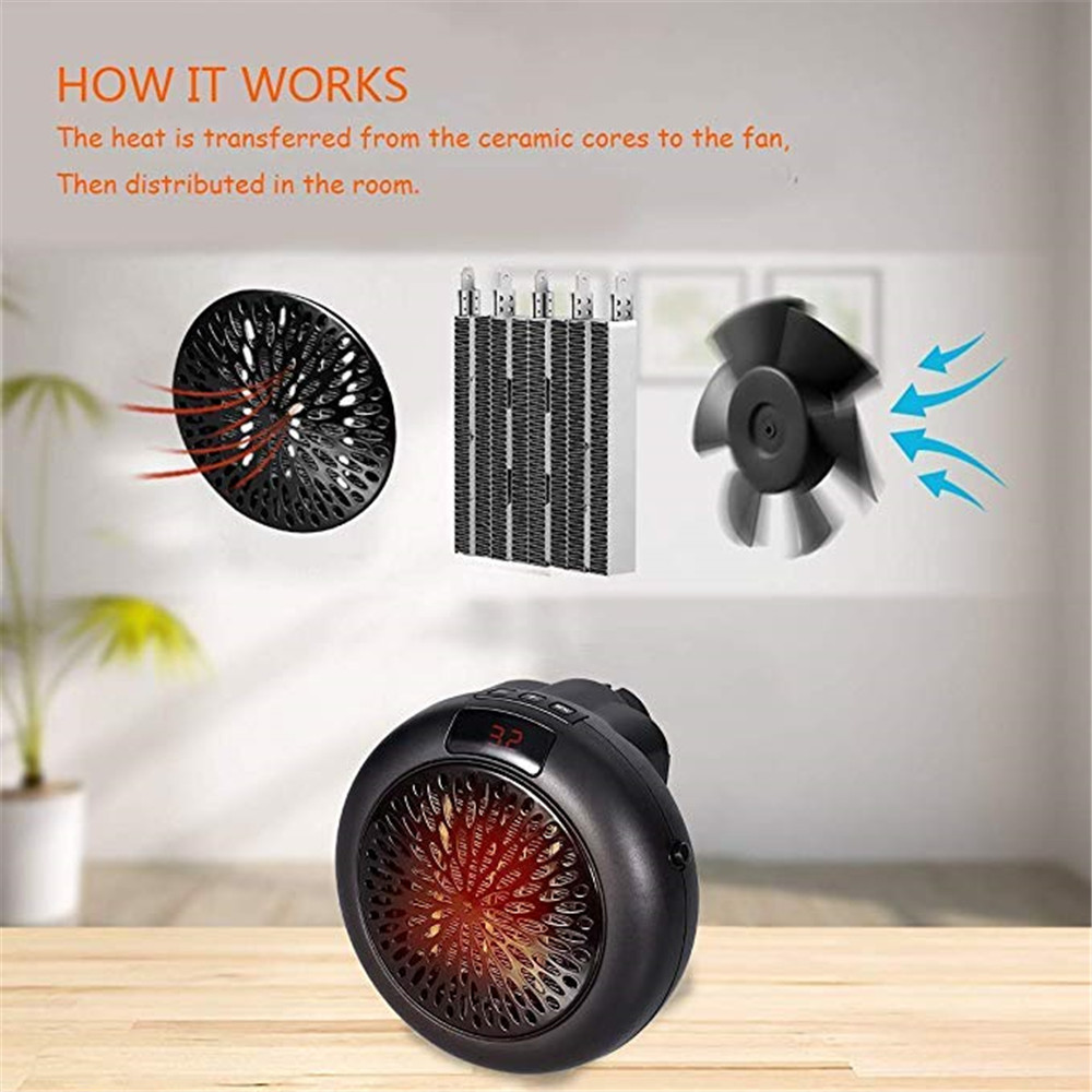 Обогреватель Тепловентилятор Портативный Wonder Warm Air Blower Plus 900W С Пультом Управления, фото №9