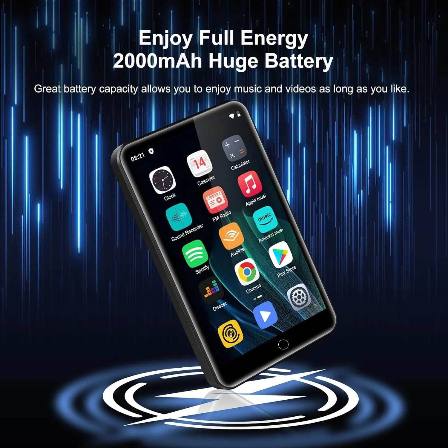 MP3-плеер ZAQE M505 80 ГБ Bluetooth и WiFi Черный, фото №8