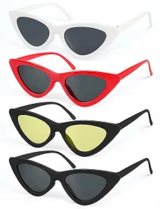 Сонцезахисні окуляри Котяче око MELLIEX Ретро, набір 4 шт - Фото 1