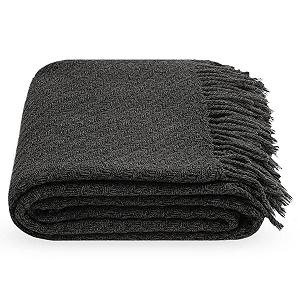 Плед Lanavitta Symfonia Напівшерстяний Темно-сірий 140 x 200 см - Фото 1