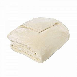 Покривало Toison d'or Однотонний Оксамит Мікрозамша Поліестер 240см x 260см Слонова Кістка - Фото 1