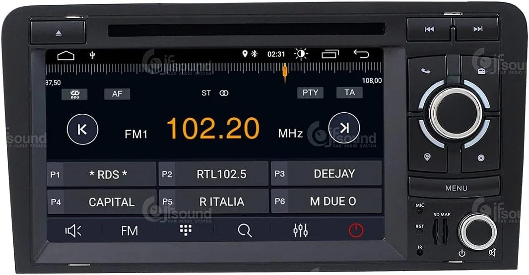 Автомагнітола 7" JfSound JF-0310I для Audi A3 (2003-2012) 2/16GB Android 9.0 DVD Black, фото №7