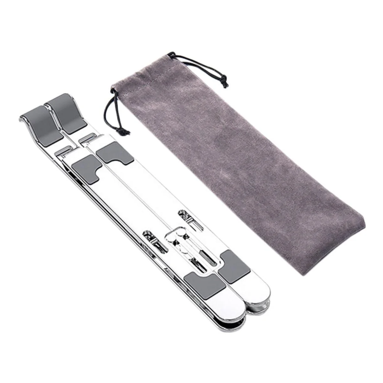 Підставка для ноутбука складана Алюмінієвий сплав Регульована по висоті Настільна підставка Ергономічний дизайн, фото №1