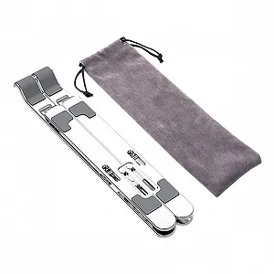 Подставка для ноутбука складная Алюминиевый сплав Регулируемая по высоте Настольная подставка Эргономичный дизайн - Фото 1