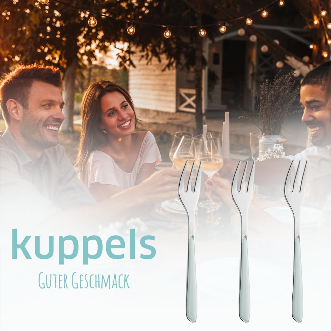 Вилка для торта Kuppels Prism Набор столовых приборов из нержавеющей стали 18/0, 6 штук, на 6 персон, высококачественные пластиковые ручки мятного цвета, нержавеющая сталь, можно мыть в посудомоечной машине, фото №5 Вилка для торта Kuppels Prism Набор столовых приборов из нержавеющей стали 18/0, 6 штук, на 6 персон, высококачественные пластиковые ручки мятного цвета, нержавеющая сталь, можно мыть в посудомоечной машине, фото №5