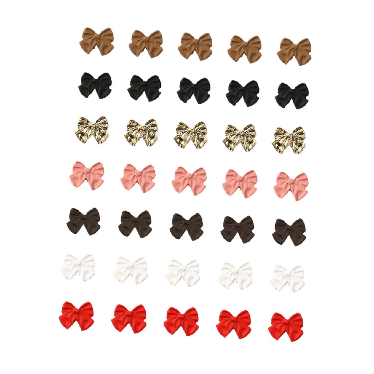 Прикраси для нігтів (35 шт.) Girsch Матовий бантик, фото №1