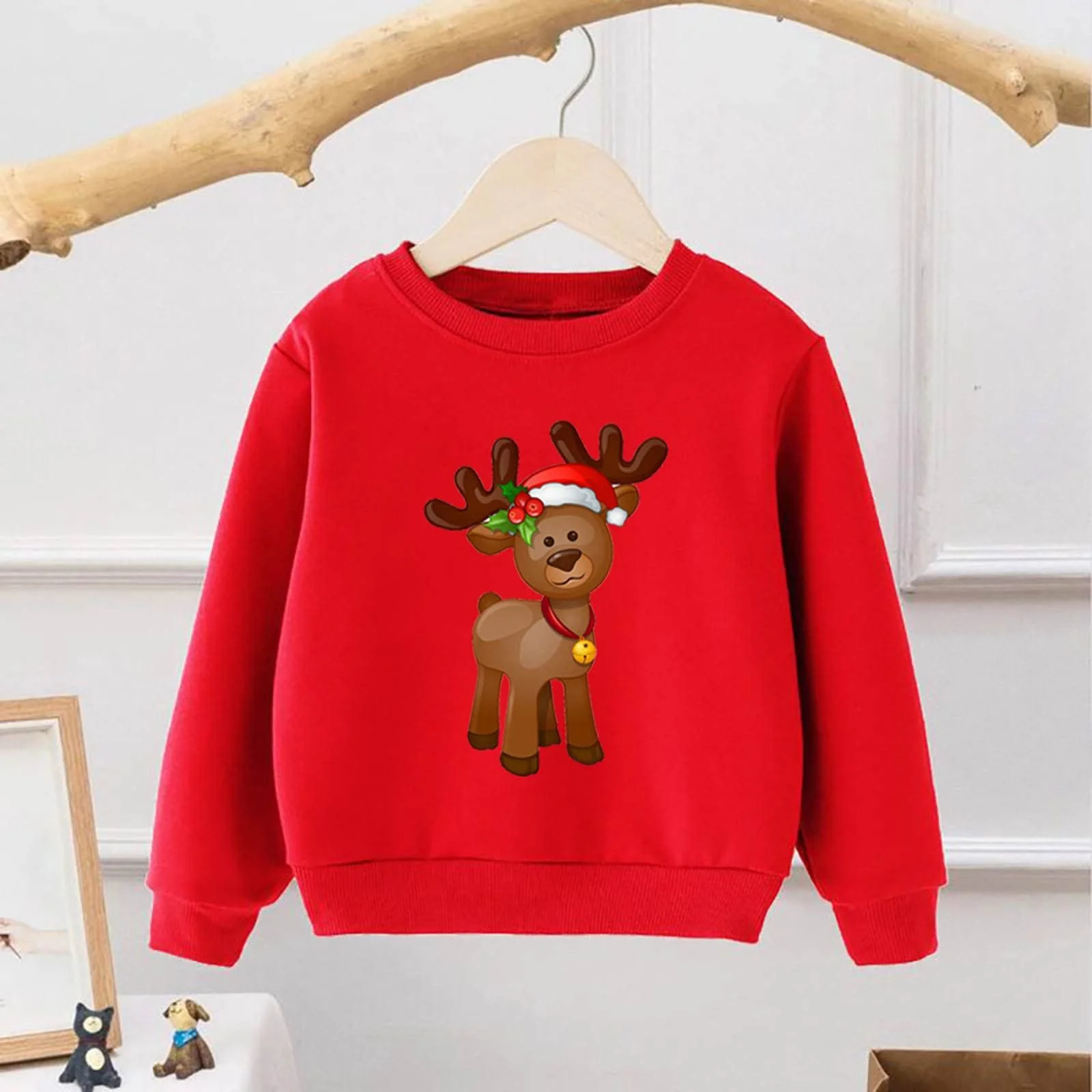 Рождественский свитер детский, Рождественская кофта, милый 3D принт, фото №2