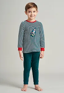 Піжама Schiesser Для хлопчиків Махра Щур Генрі Kn Довгий Комплект synthetic.ua - Фото 1