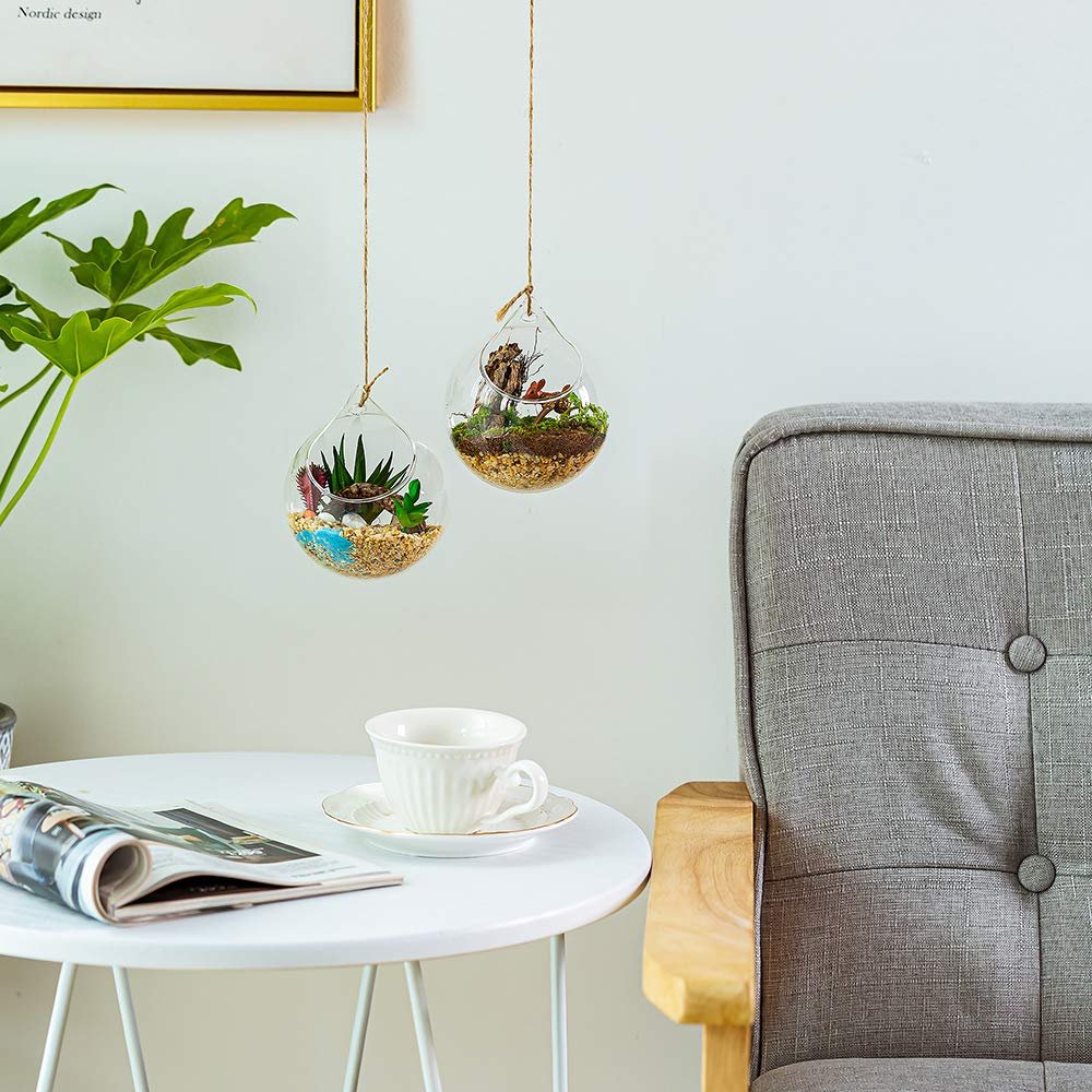 Подвесная ваза-шар Стеклянный шар 4 шт. 4 дюйма, фото №4