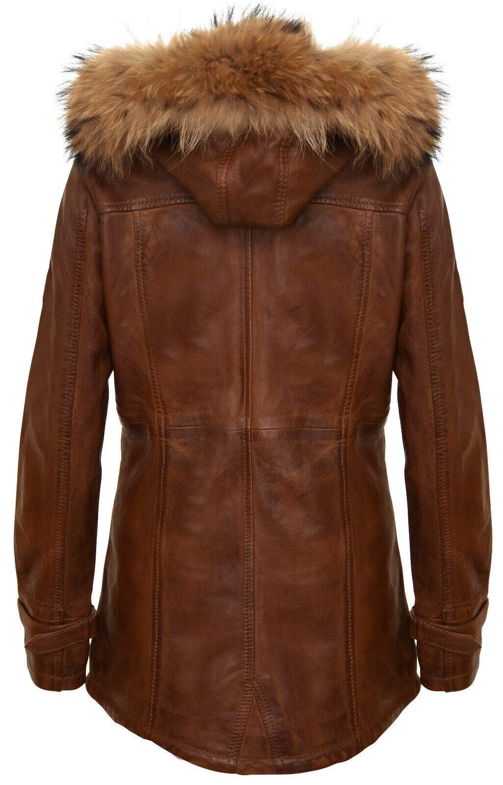 Кожаная Куртка Infinity Leather Женская Теплая со Съемным Капюшоном Парка Плащ, фото №2