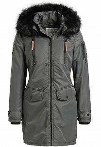 Жіноча зимова куртка Парка Khujo Zafira Lorene Vicenza Сірий - Фото 1