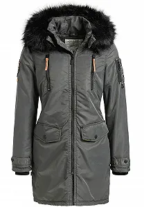 Купить Женская зимняя куртка Парка Khujo Zafira Lorene Vicenza Серый - Фото 1 Женская зимняя куртка Парка Khujo Zafira Lorene Vicenza Серый - Фото 1