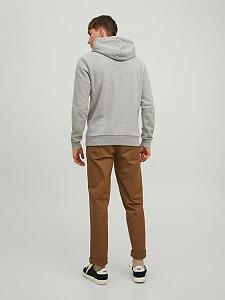 Худі JJLOCK SWEAT HOOD 12213245-Light Grey Melange SMALL Jack&Jones Сірий XXL synthetic.ua - Фото 1