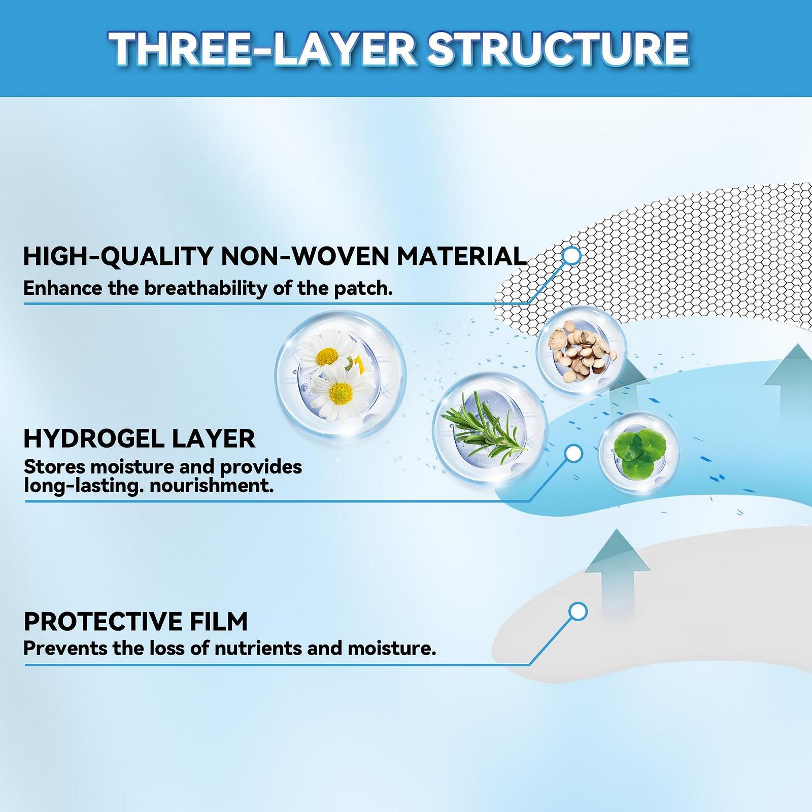 Патчи Seocam 12 шт. против морщин для лица в ночное время Увлажняющие маски, фото №3