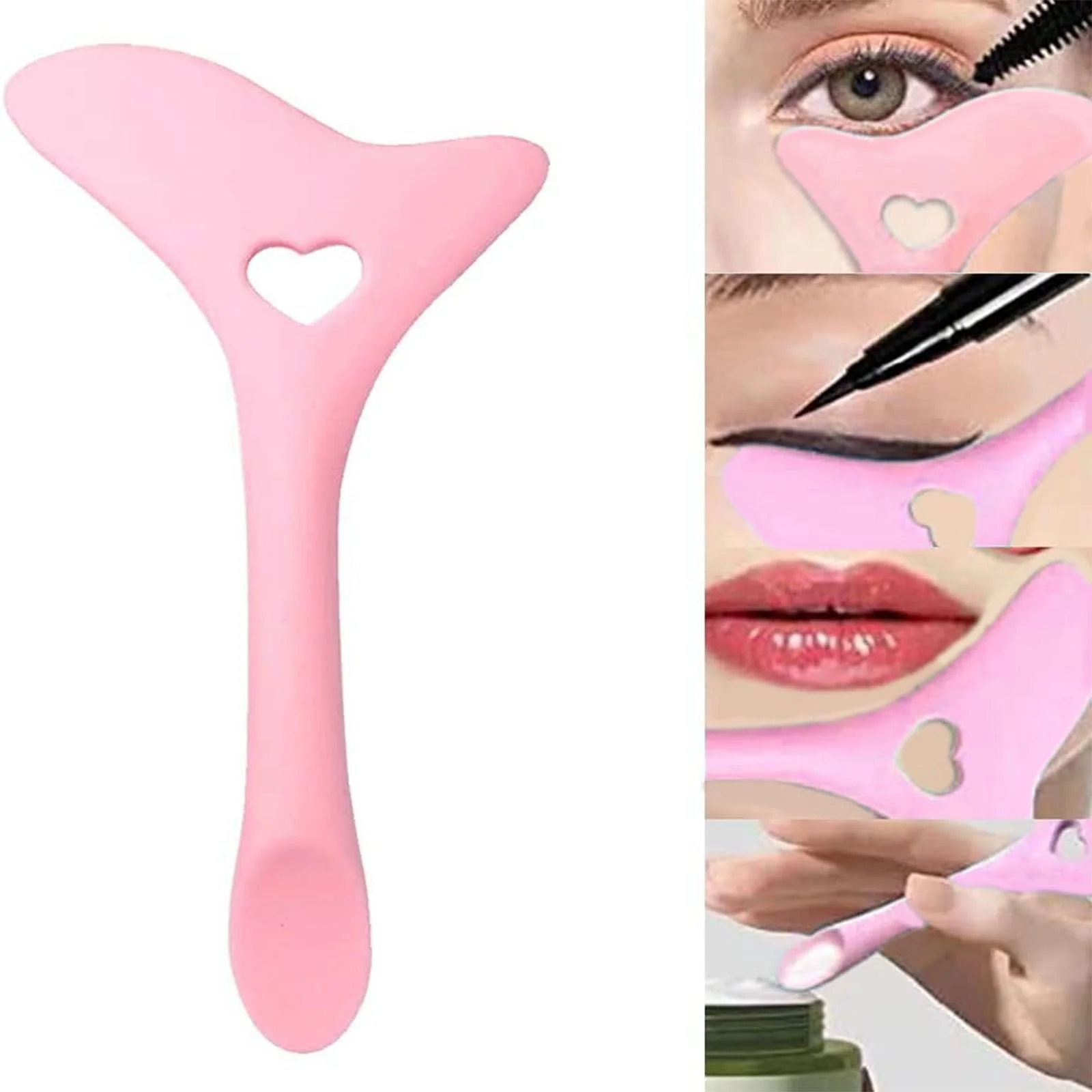 Трафарет для подводки гибкий Розовый, фото №3