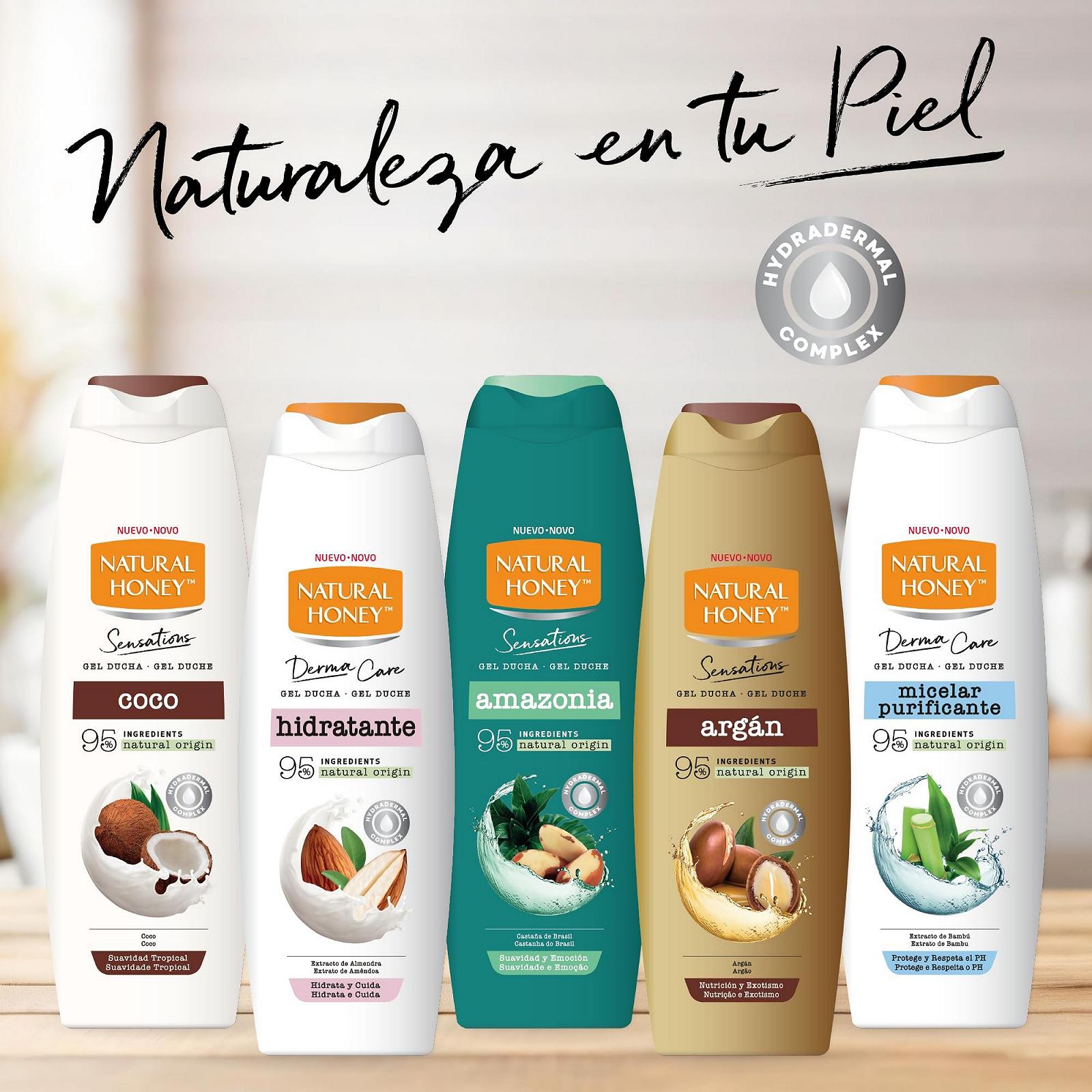 Гель для душа Natural Honey Elixir de Argan 650 мл + 100 мл, фото №4