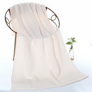 Банное вафельное полотенце «Мозаика» 70×140 Розовый - Фото 1