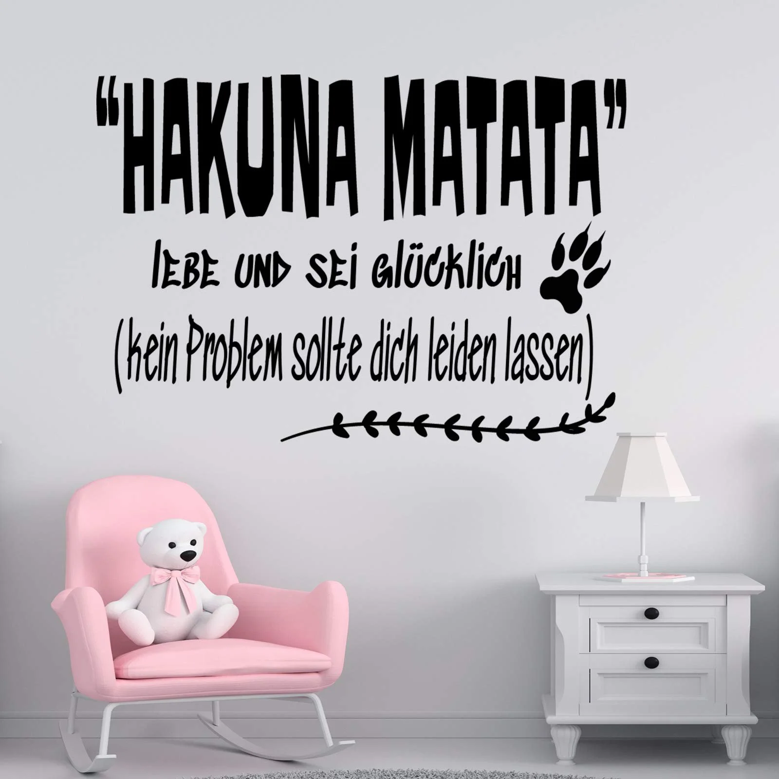 Наклейка на стіну Docliick DC-051-AL Hakuna Matata Німецька, фото №3