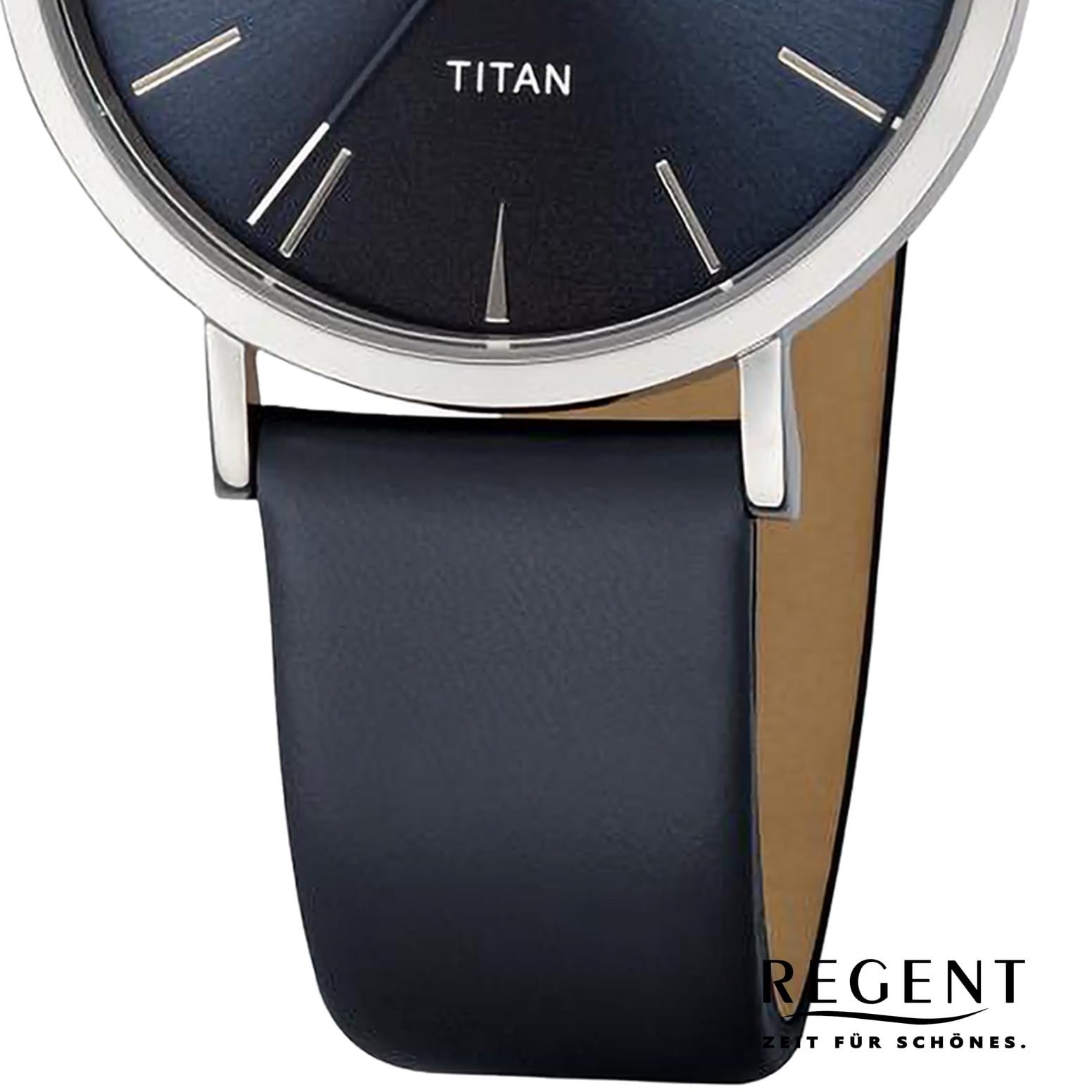 Женские часы Titanium REGENT 12090358 Темно-синий, серебристый/черный, Ремешок., фото №3 Женские часы Titanium REGENT 12090358 Темно-синий, серебристый/черный, Ремешок., фото №3