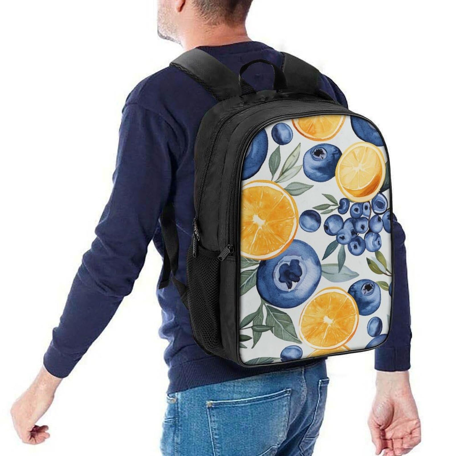 Рюкзак RSIUUODNF Lemon для школи, для дівчат-підлітків, велика шкільна сумка, рюкзак для трекінгу, водонепроникний для школи, подорожей, розмір 40x28x16 см, фото №5