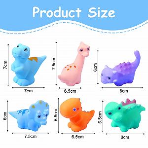 Іграшка для ванни Динозавр, набір 6 шт synthetic.ua - Фото 1