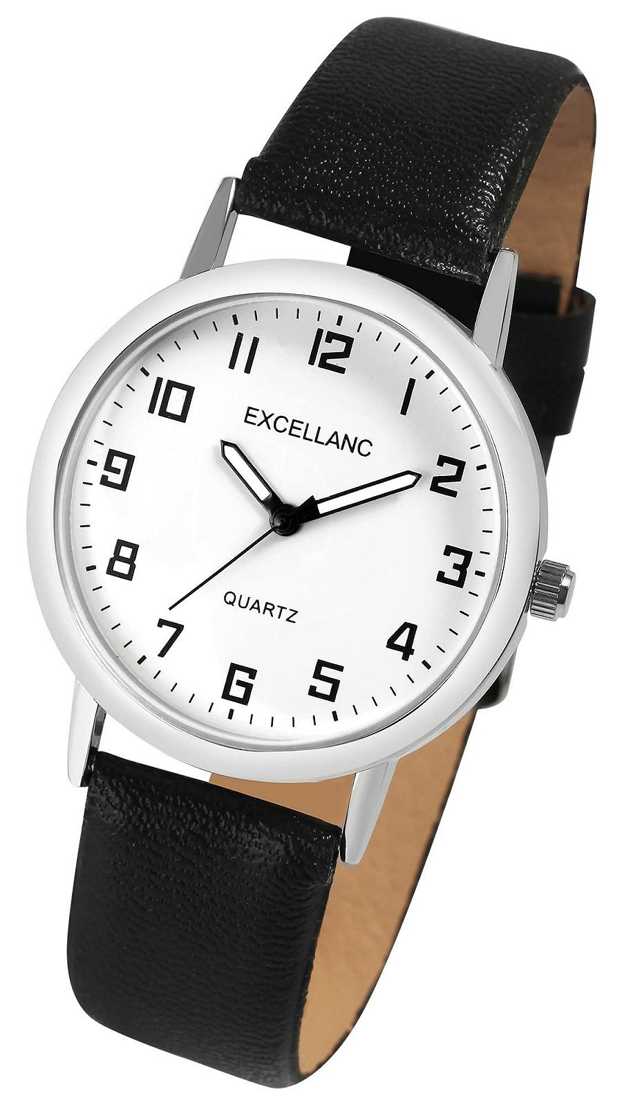 Часы Excellanc Мужские Искусственная Кожа Пряжка Светящиеся Стрелки Аналоговые Кварцевые 2900230, фото №2