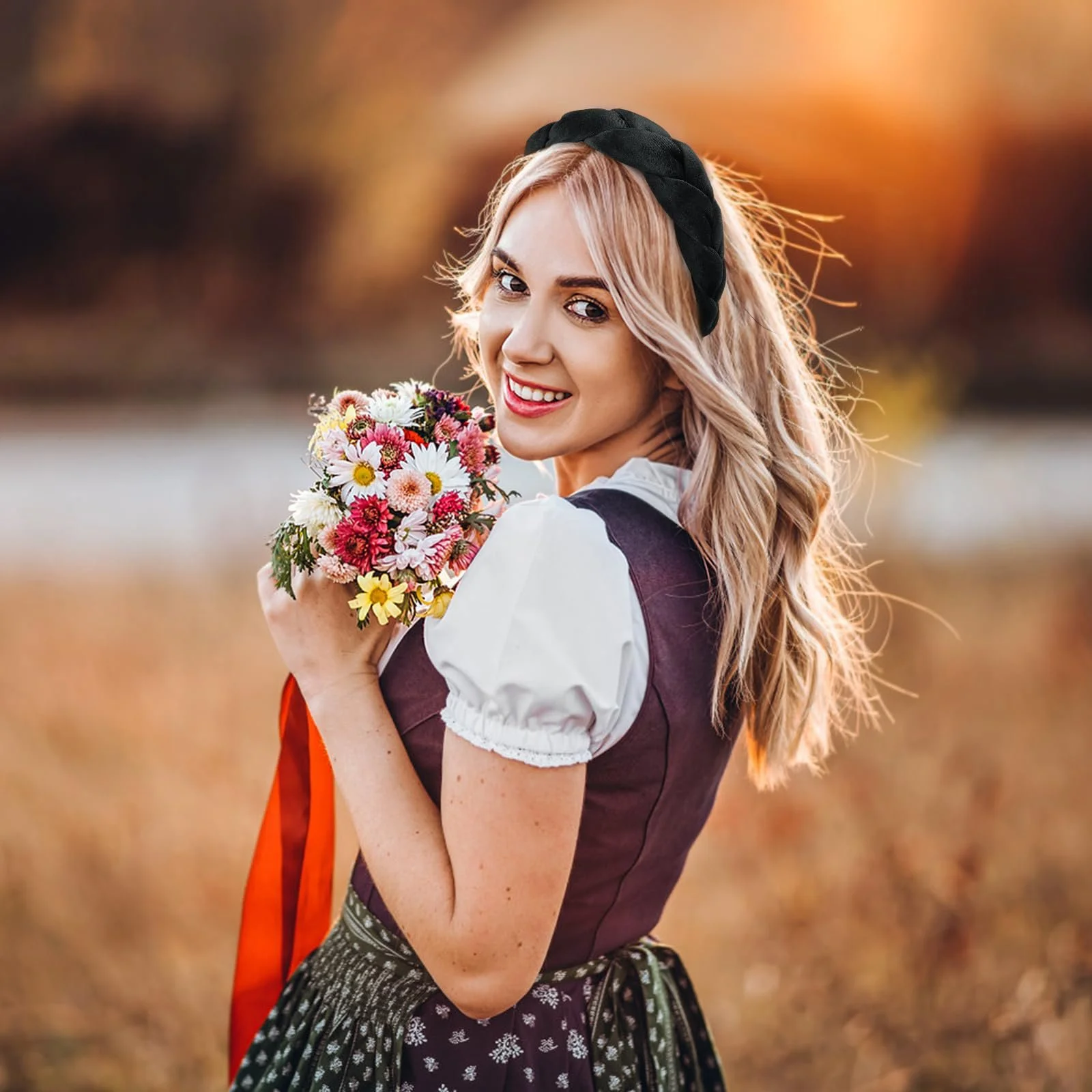 Обруч Оксамитовий плетений, фото №5