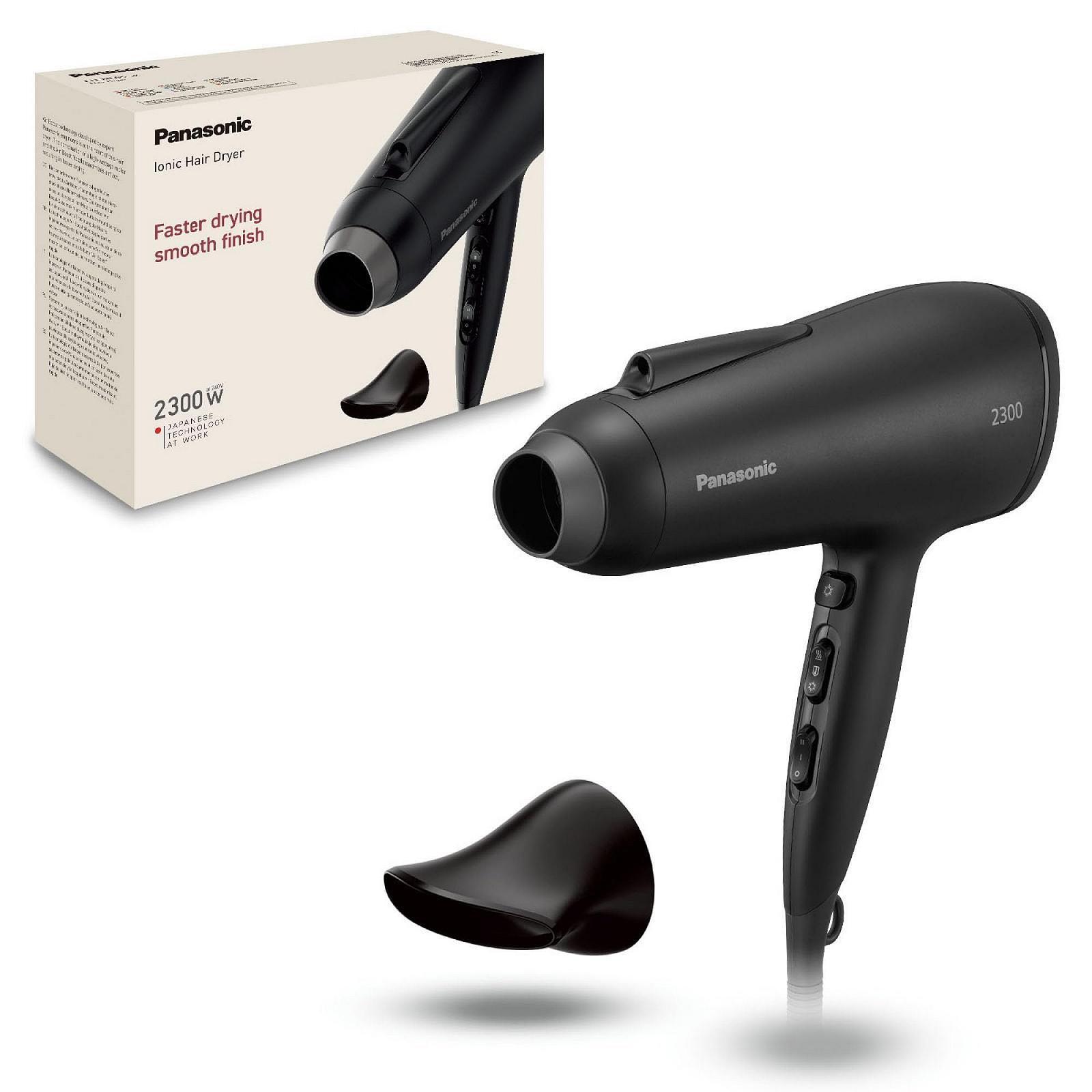 Фен Panasonic Fast Dry Series EH-NE85-K825 Ionic, 2300 Вт, с насадкой-концентратором, режим защиты от перегрева, ионная технология, черный, фото №1