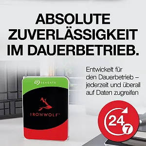 Внутренний жесткий диск Seagate IronWolf ST6000VNZ06 6 TB 3.5" 5400 rpm 256 MB Cache SATA 6 GB/s Silver synthetic.ua - Фото 1