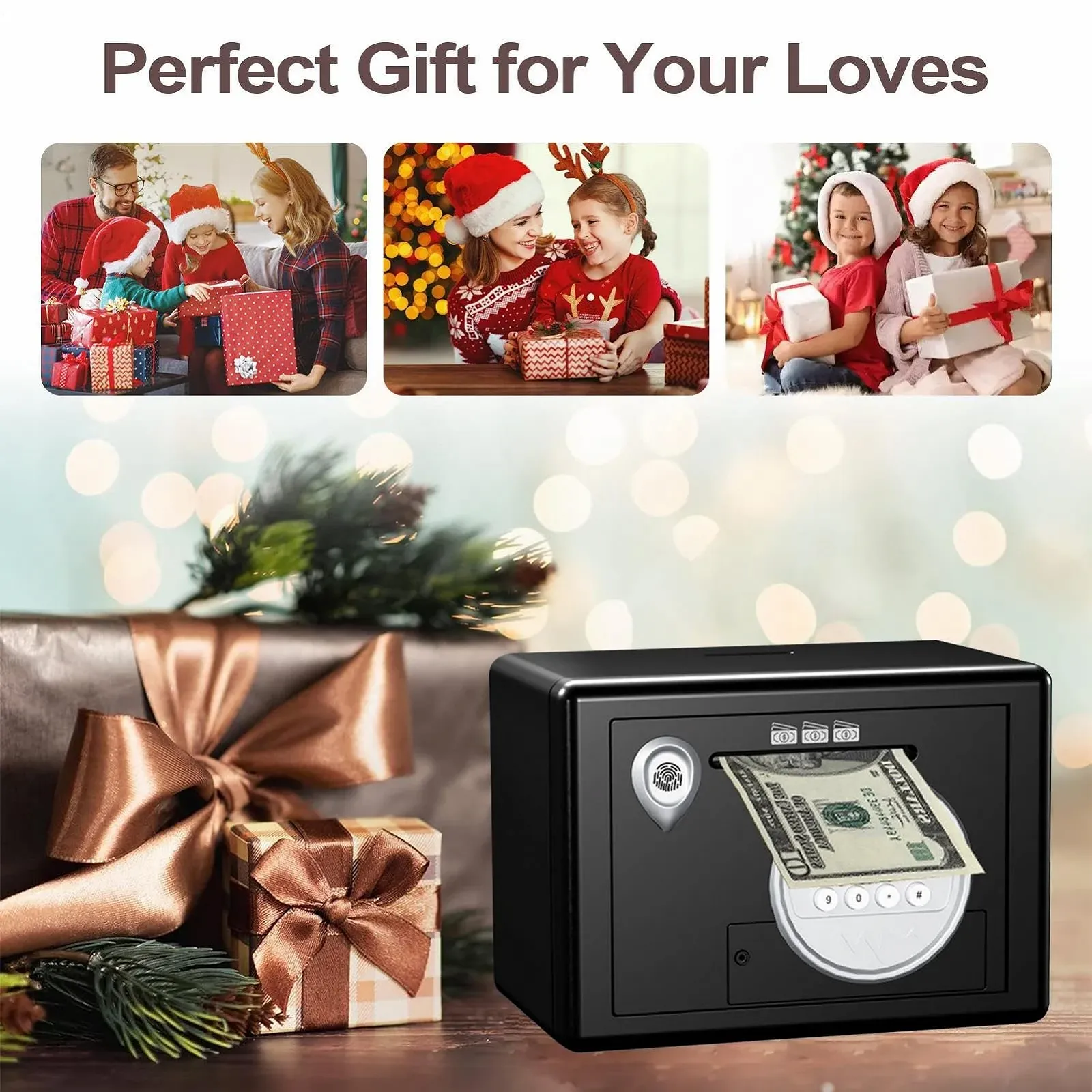 Скарбничка-сейф електронна з кодовим замком, фото №4