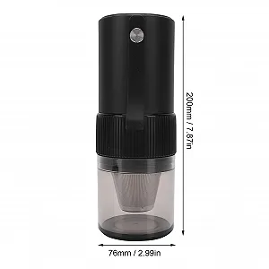 Электрическая кофемолка YWBL-WH USB Перезаряжаемая с автоматической остановкой, регулируемый размер, медный двигатель для дома, кемпинга, путешествий synthetic.ua - Фото 1