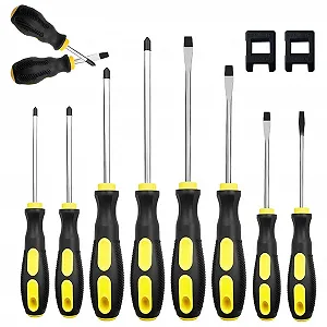 Набір магнітних викруток 12 шт. Cr-V 6 Slotted & 6 Phillips - Фото 1