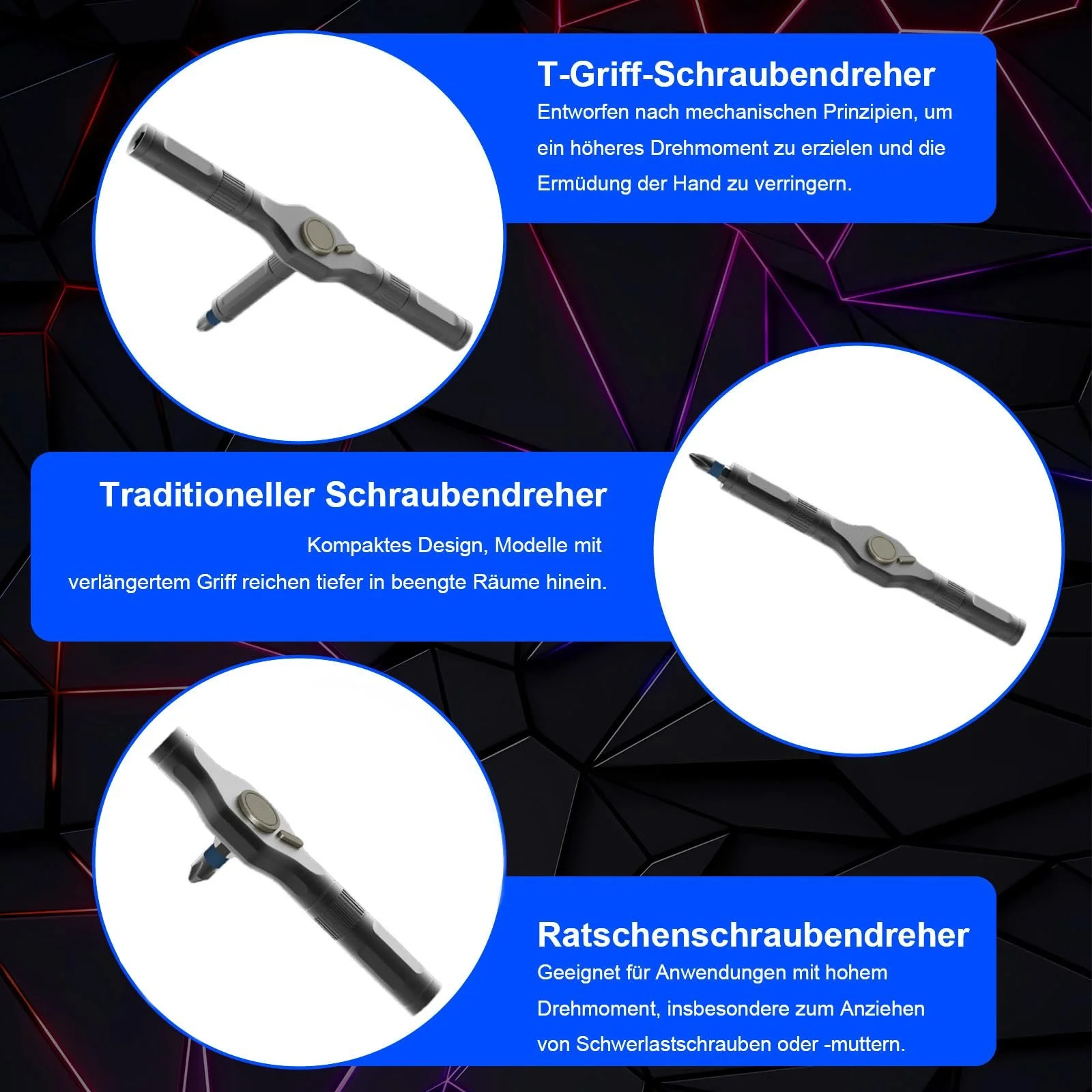 Набір реверсивних викруток 1/4 32-в-1 S2 Steel, фото №5