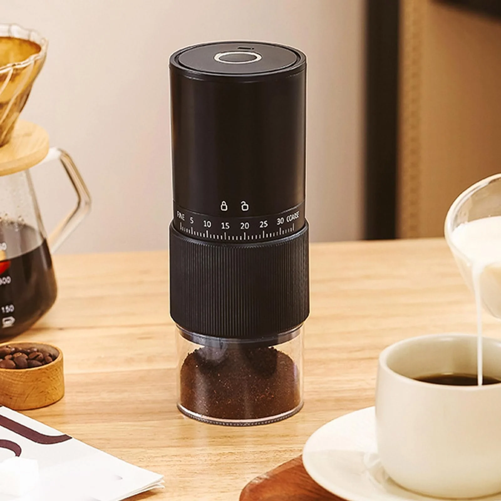 Ручна кавомолка Ефективна кавомолка ABS-текстура для легкого помелу на відкритому повітрі, фото №4 Ручна кавомолка Ефективна кавомолка ABS-текстура для легкого помелу на відкритому повітрі, фото №4