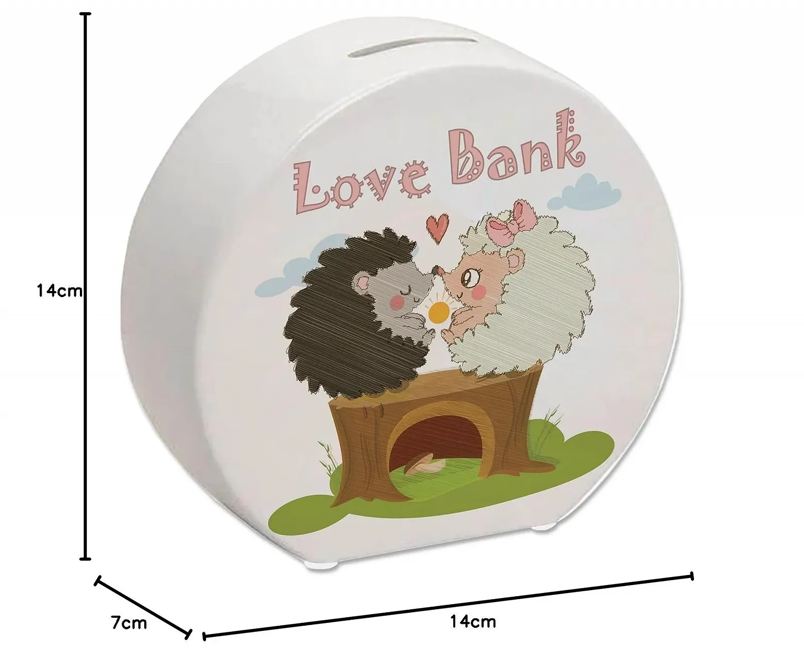 Скарбничка керамічна Пара їжачків Love Bank, фото №9