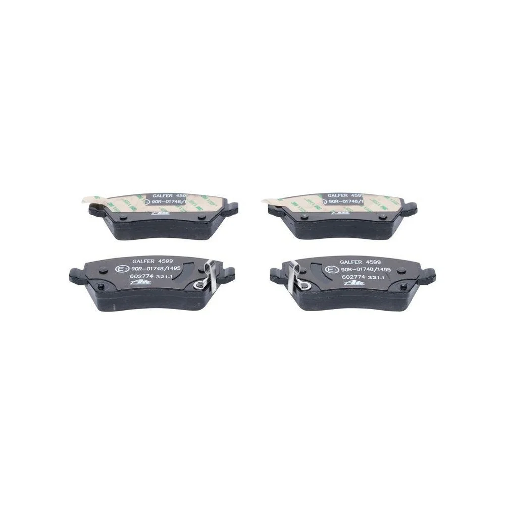 Комплект гальмівних колодок, дискове гальмо ATE 13.0460-2774.2 для NISSAN, передній міст, фото №1