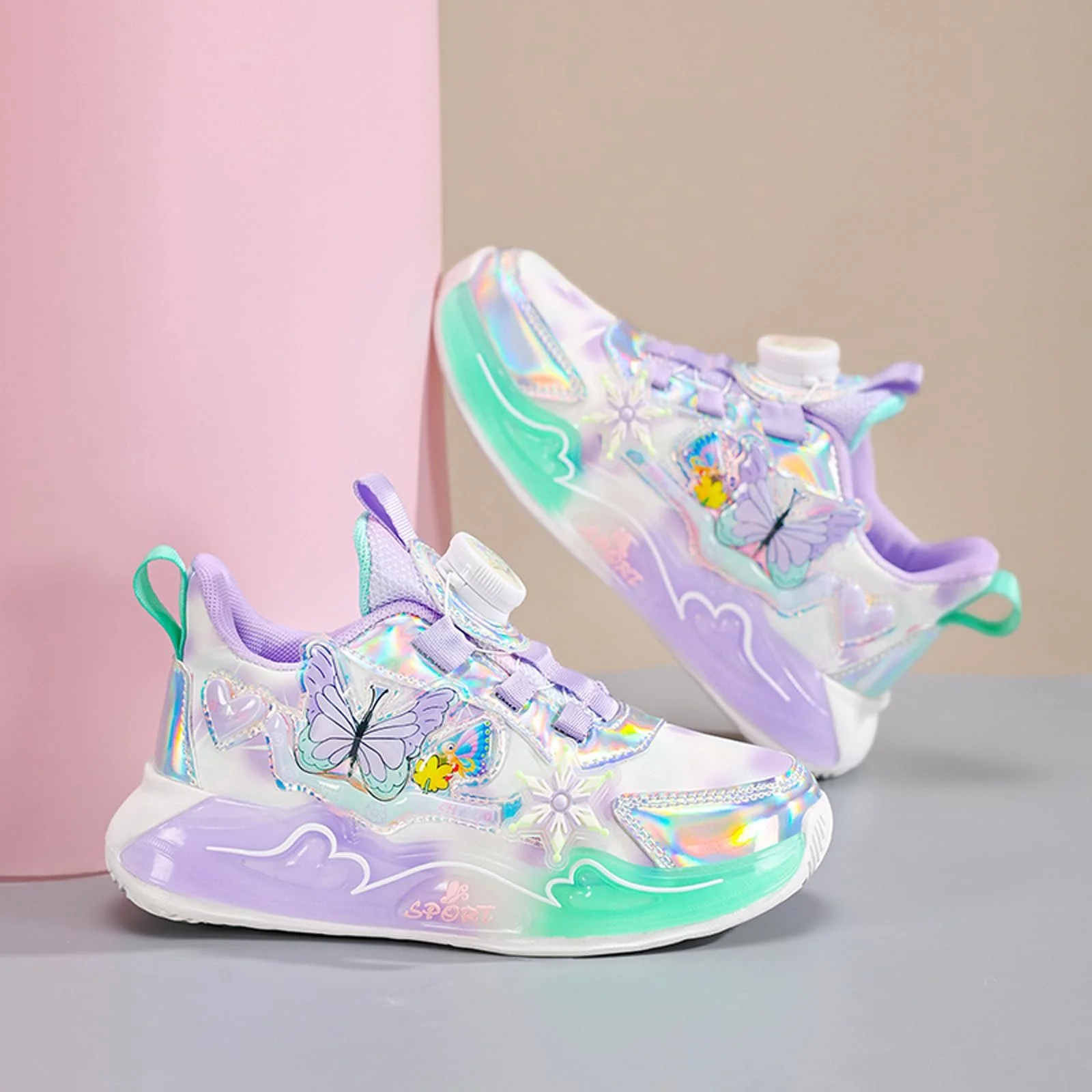 Кроссовки Кроссовки для Девочек Удобные Дышащие Легкие для Бега EU 27-37, фото №3