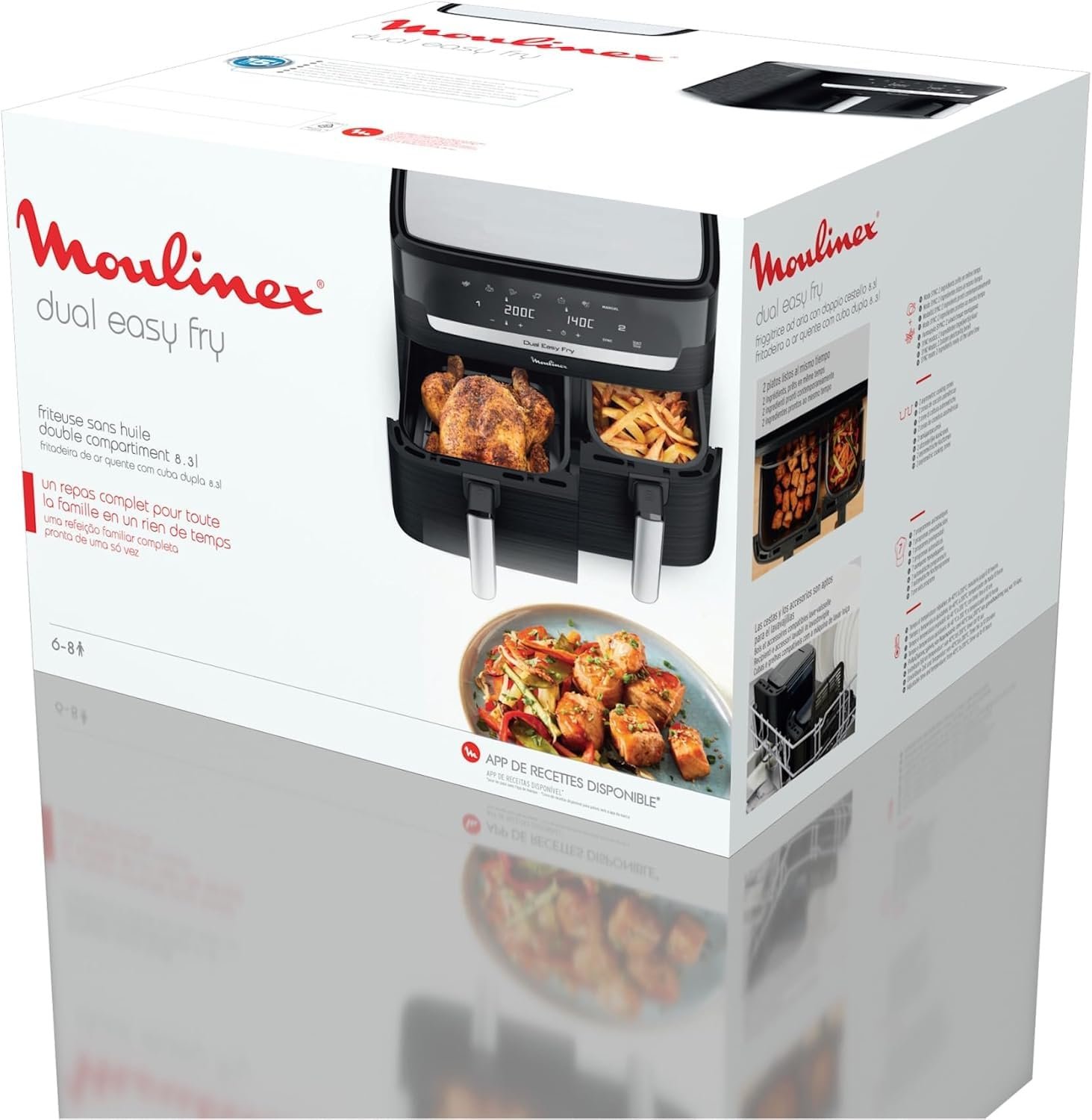 Мультипіч Moulinex Easy Fry Essential EZ9018F1 8.3L нержавіюча сталь 7 програм Сталевий, фото №8 Мультипіч Moulinex Easy Fry Essential EZ9018F1 8.3L нержавіюча сталь 7 програм Сталевий, фото №8