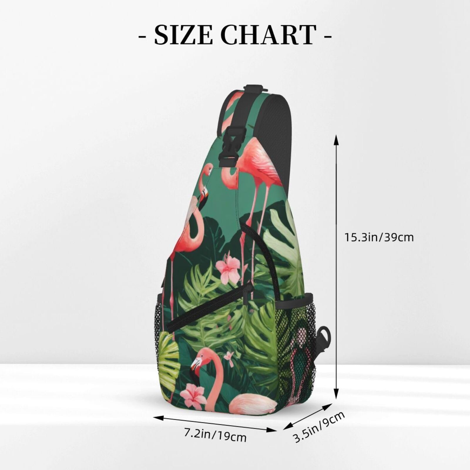 Сумка-слинг Red Flamingo Print Черный, фото №3 Сумка-слинг Red Flamingo Print Черный, фото №3