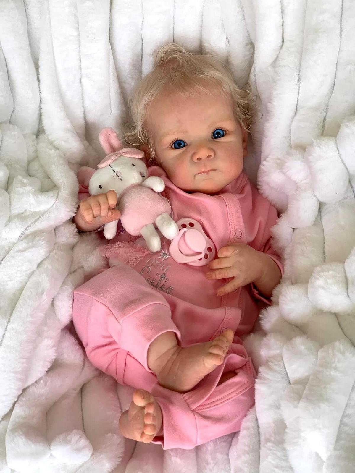 Кукла Zero pam Reborn Baby Полностью силиконовая 45 см Блондинка Водонепроницаемая От 3 лет, фото №1