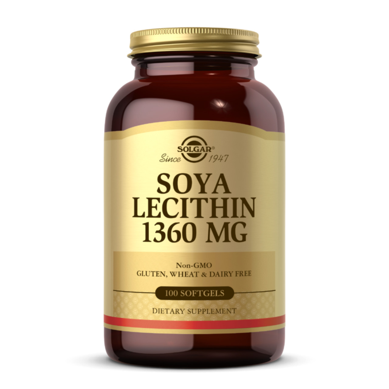 Lecithin 1360mg 100 softgels, фото №1