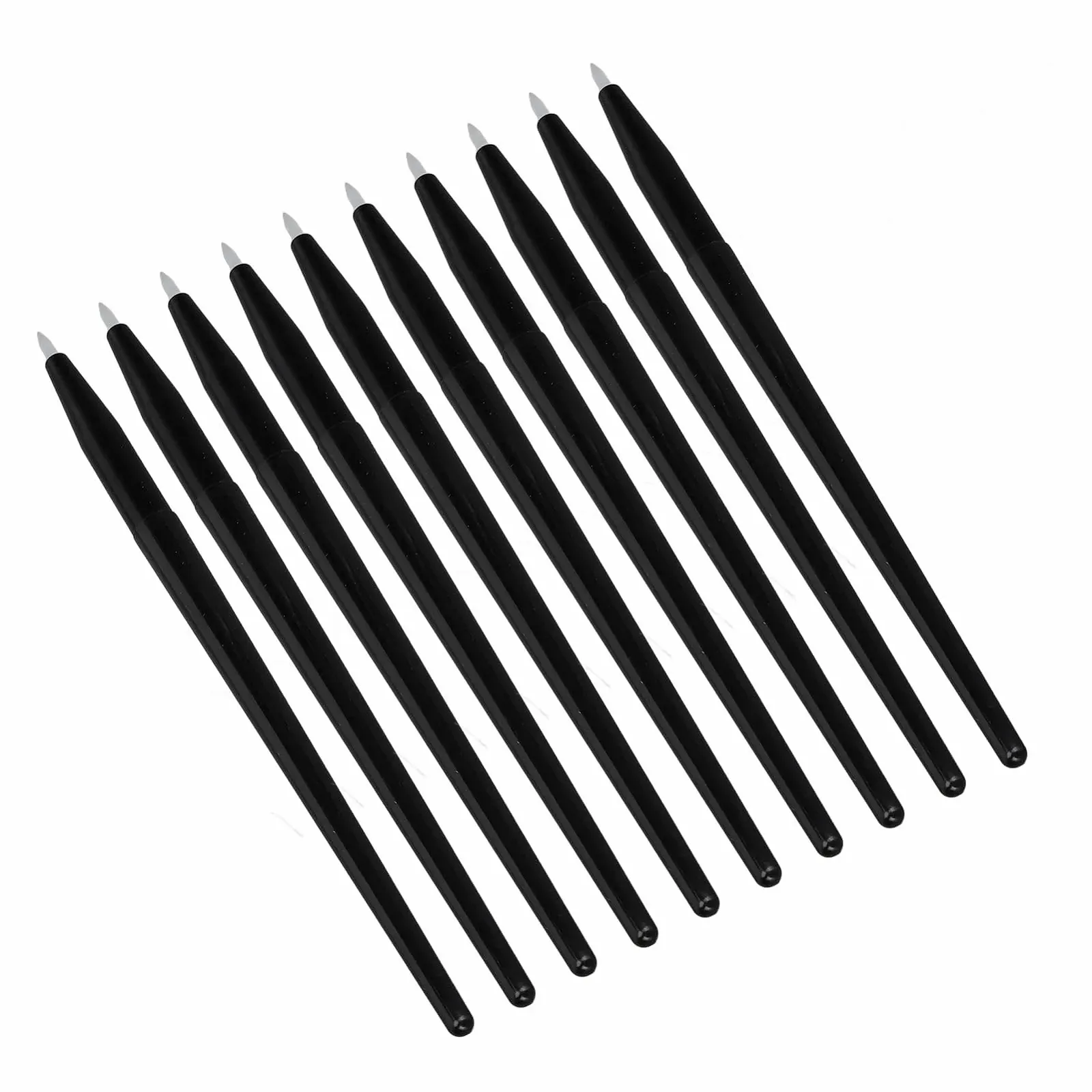 Пензлі Jauarta для підводки очей, 10 штук, силіконовий, фото №4