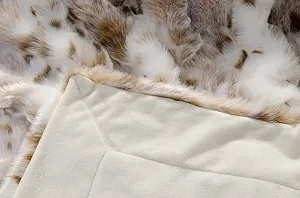 Меховое Одеяло Snow Leopard Искусственный мех 5 Размеров Плед Покрывало или Меховая Подушка 260 x 300 см synthetic.ua - Фото 1