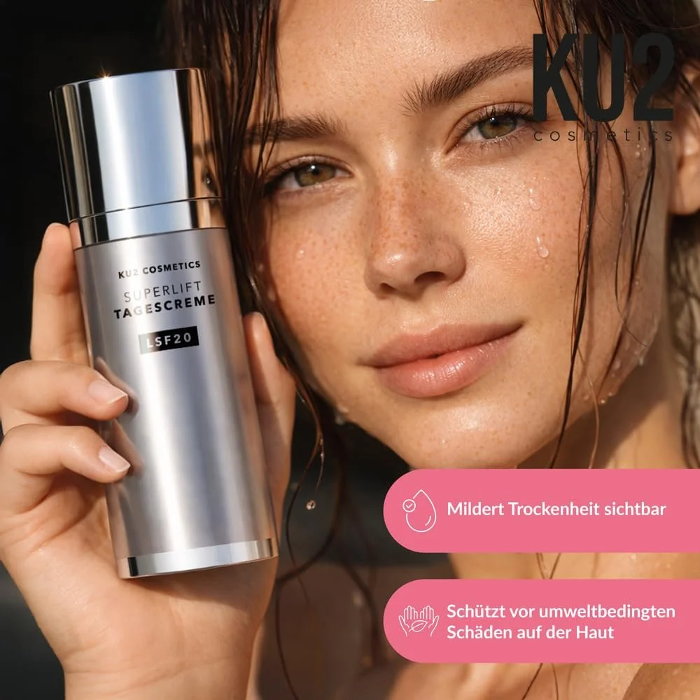 Денний крем KU2 Cosmetics Superlift Anti-Ageing SPF 20 зволожуючий з гіалуроновою кислотою та вітаміном E 50 мл, фото №3 Денний крем KU2 Cosmetics Superlift Anti-Ageing SPF 20 зволожуючий з гіалуроновою кислотою та вітаміном E 50 мл, фото №3