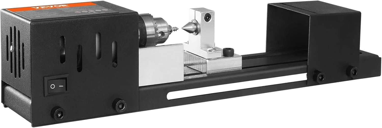 Токарний верстат Vevor HS001 / 4220-8450 об/м / 7 скоростей / Черный, фото №4