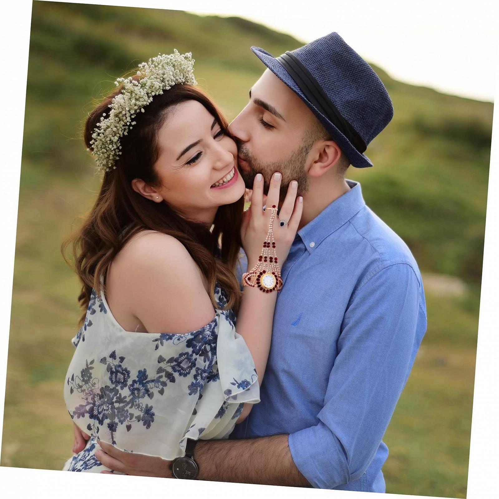 Кварцевые Часы PartyKindom с кольцом, модный дизайн, долговечные, для особых случаев, точные, уникальные, фото №5 Кварцевые Часы PartyKindom с кольцом, модный дизайн, долговечные, для особых случаев, точные, уникальные, фото №5