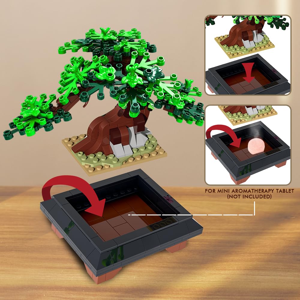 Набор INSOON 4 в 1 Flower Bonsai Tree 612 шт Cherry Blossom Flowers Kit Botanical Series, фото №4