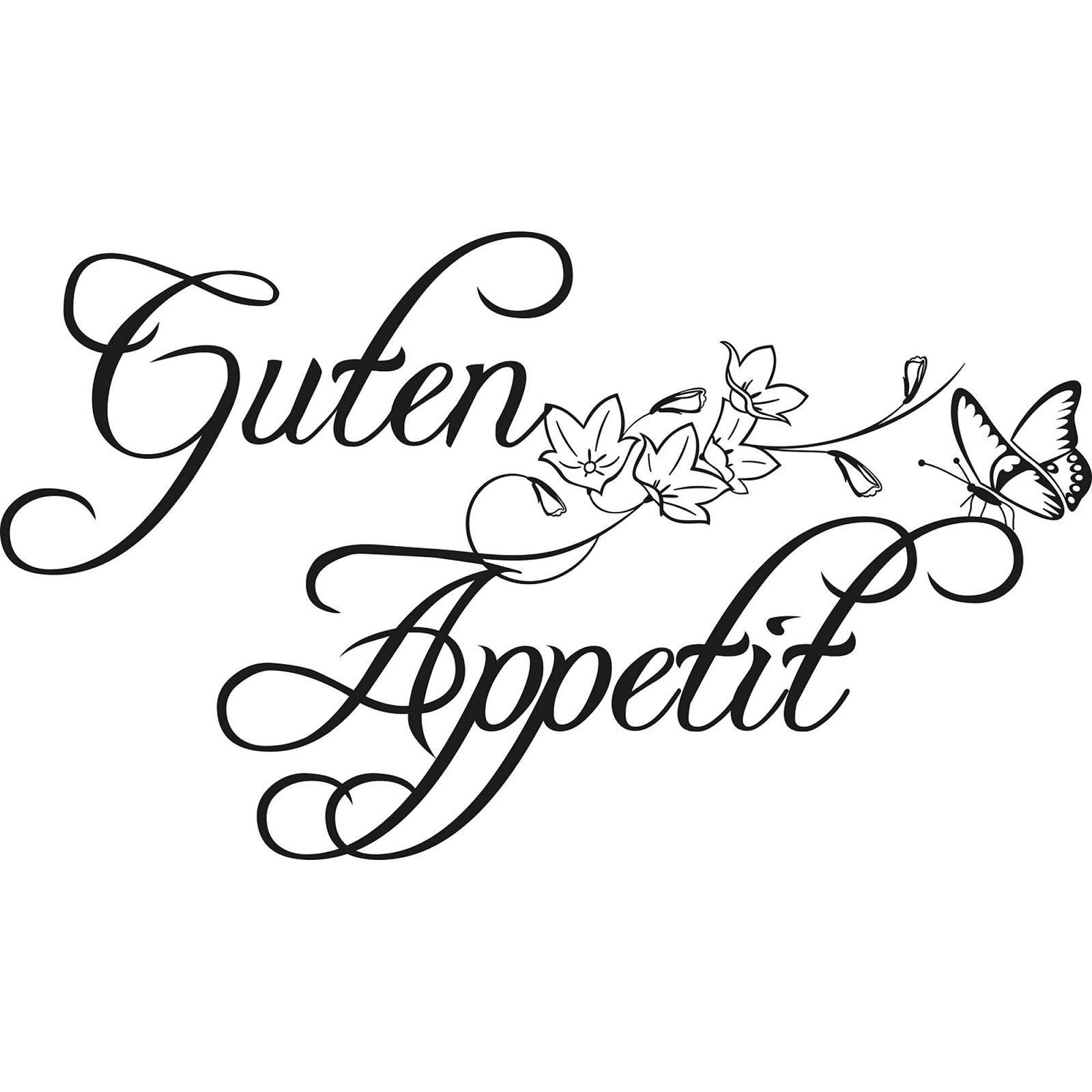 Наклейка на стіну GRAZDesign Kitchen Guten Appetit 52 x 30 см Чорний (070), фото №2