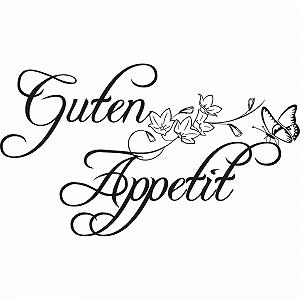 Наклейка на стіну GRAZDesign Kitchen Guten Appetit 52 x 30 см Чорний (070) synthetic.ua - Фото 1