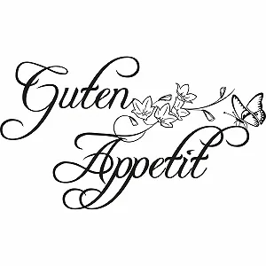 Наклейка на стену GRAZDesign Kitchen Guten Appetit 52 x 30 см Черный (070) synthetic.ua - Фото 1